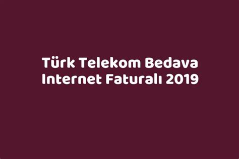 avea bedava internet faturalı 2019